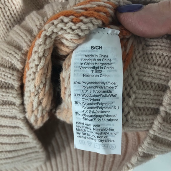 Madewell Wool Blend Chunky Knit Sweater S - Picture 7 of 8